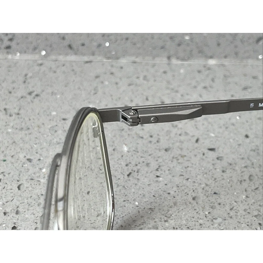 Marchon Leonard Natural Eyeglasses Frames ONLY 53-20-135 metal full rim aviator